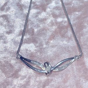 1/5 ct diamond necklace in sterling silver
